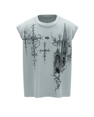 Azure Sky Blue Boxy Unisex Vest