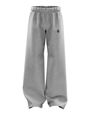 Basic Grey Genrage Baggy Pants