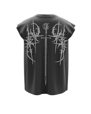 Charcoal Demon Boxy Unisex Vest