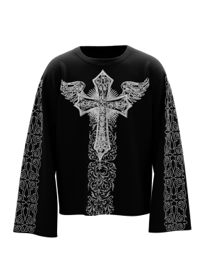 Crux Black Full Sleeve T Shirt