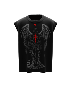 Descent Black Boxy Unisex Vest