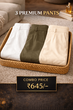 Combo Set 6 Premium Linen Trousers for Men (Combo of 3)